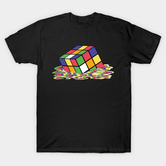 Melting Cube T-Shirt by Designoholic